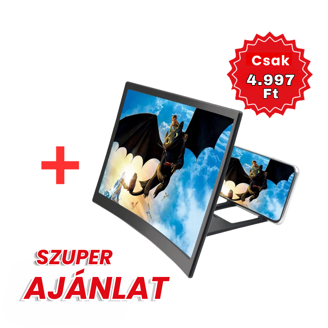 Ívelt képernyős erősítő Extra