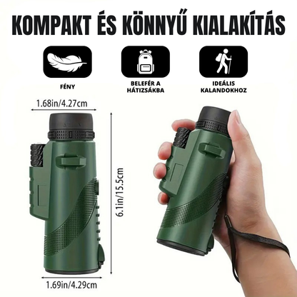 Stars™ Hordozható Éjjellátó Teleszkóp: Készítsen Lenyűgöző Képeket Mobiljával (Természet, Csillagok, Állatok és egyebek) + MOST AJÁNDÉK ÁLLVÁNY ÉS MOBILADAPTER