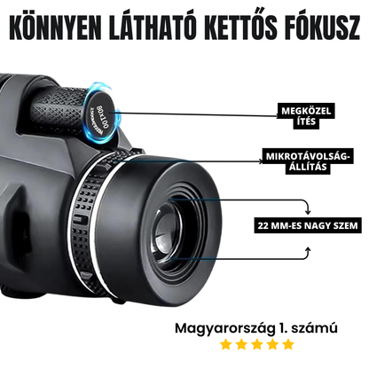 Stars™ Hordozható Éjjellátó Teleszkóp: Készítsen Lenyűgöző Képeket Mobiljával (Természet, Csillagok, Állatok és egyebek) + MOST AJÁNDÉK ÁLLVÁNY ÉS MOBILADAPTER