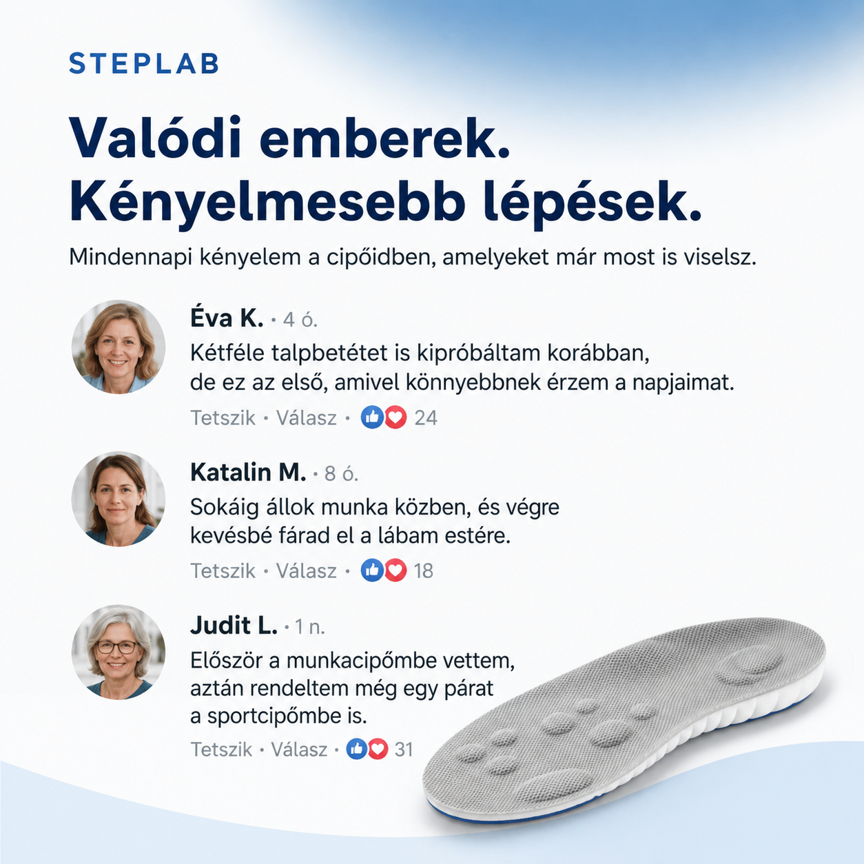 MA: 1+1 INGYEN! | Szüntesd meg a talpi bőnyegyulladást, valamint a térd- és hátfájdalmaidat műtét és drága kezelések nélkül – StepLab