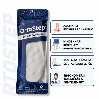 1+1 INGYEN CSAK MA | OrtoStep™ – ergonomikus talpbetét sarokfájdalom, talpi bőnyegyulladás és fáradt lábak enyhítésére