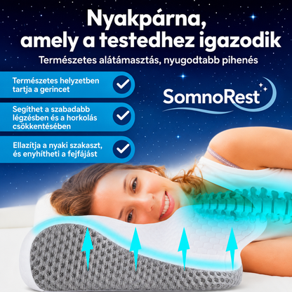 Nyerje vissza a pihentető alvást, mondjon búcsút a nyak- és gerincfájdalomnak, és ébredjen újra tele energiával – SomnoRest