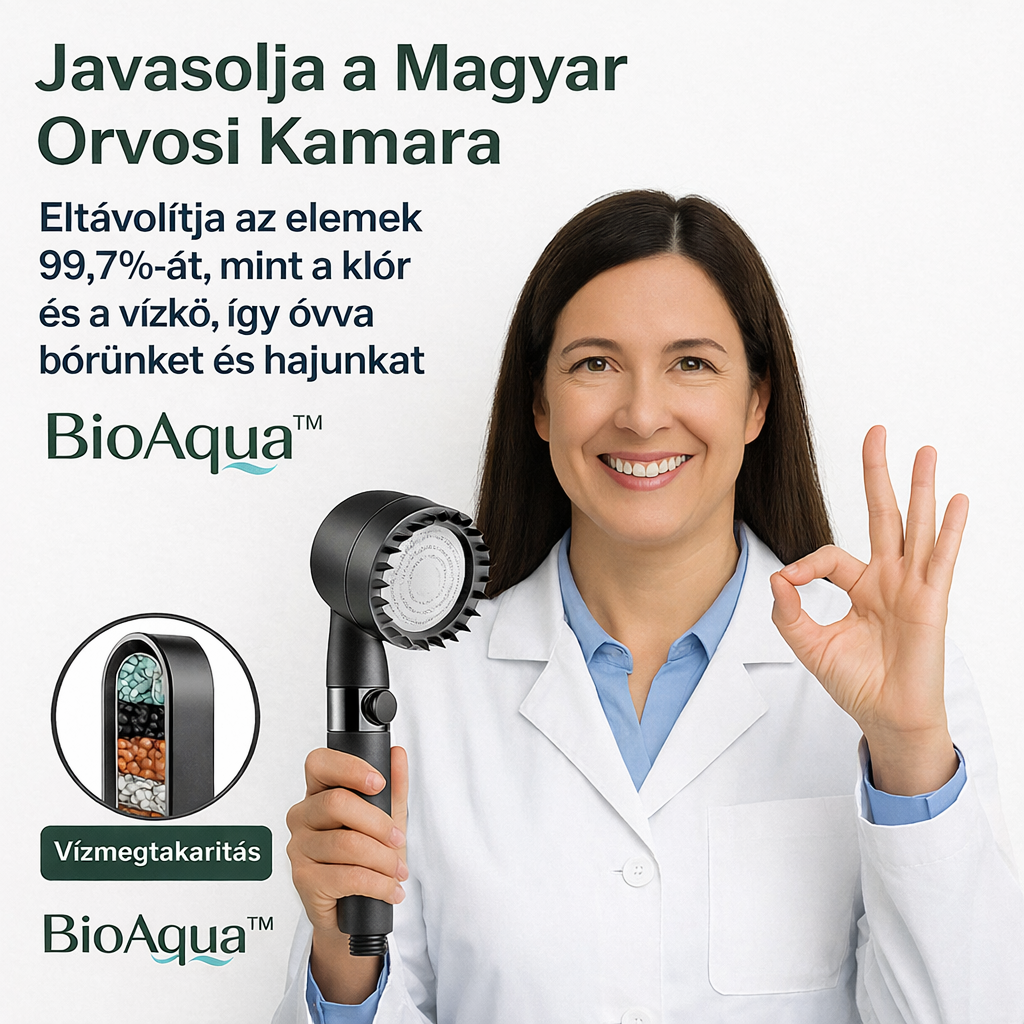 1+1 INGYEN!  Távolítsa el a klórt, a vízkövet és a nehézfémeket a zuhanyvízből.  Növeli a víznyomást, miközben minden használatnál vizet takarít meg. + 2 extra szűrő a csomagban. (+ INGYENES SZÁLLÍTÁS)