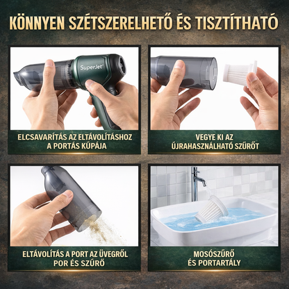 SuperJet™ Szívó-Fúvó – Tisztítsd meg autódat, otthonodat, irodádat, fújd fel a gumikat + AJÁNDÉK porszűrő!