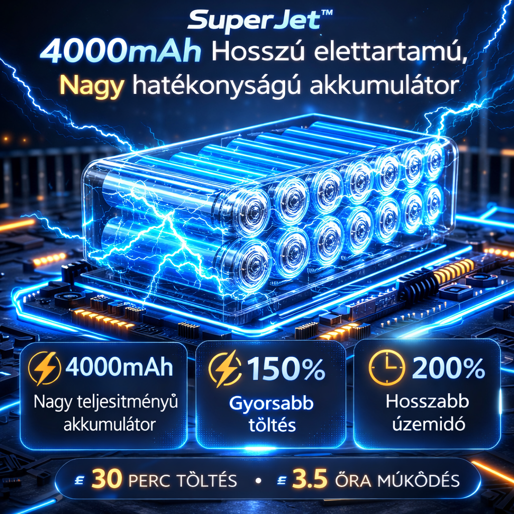 SuperJet™ Szívó-Fúvó – Tisztítsd meg autódat, otthonodat, irodádat, fújd fel a gumikat + AJÁNDÉK porszűrő!