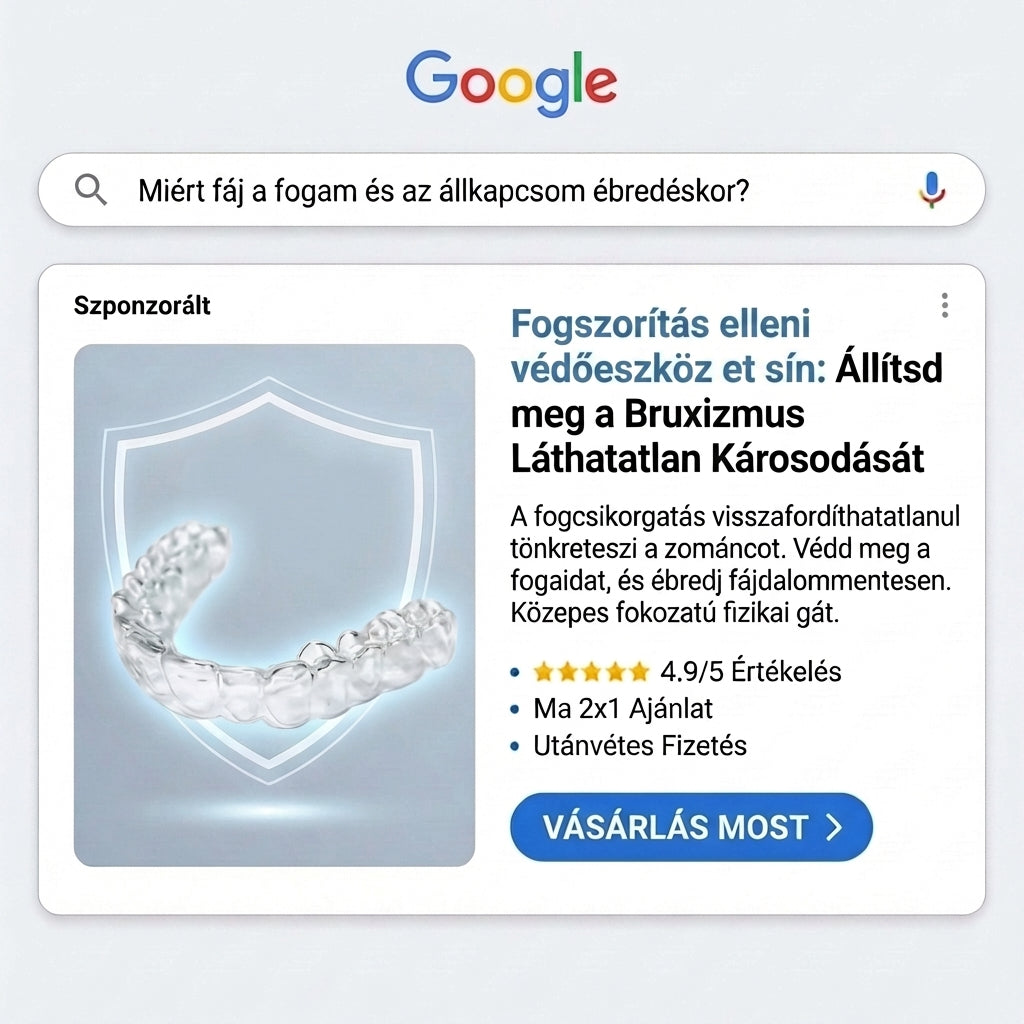 Gyors Fogszorítás elleni védőeszköz és éjszakai harapási sín