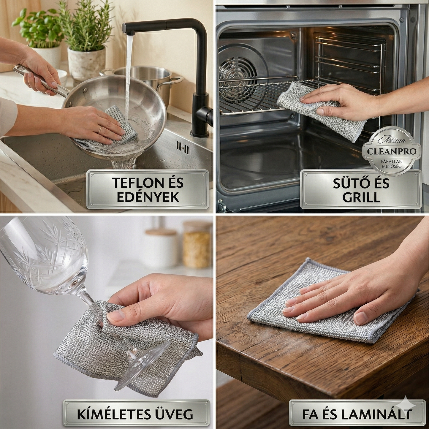 AKCIÓ: 5+5 DARAB INGYEN – CleanMaster™ 2 az 1-ben Univerzális Tisztítókendő: Karcmentes technológia minden felületre! | Ne rongálja meg többé edényeit – Tisztítson karcolások nélkül! | MAI AJÁNLAT: Utánvétes fizetés!