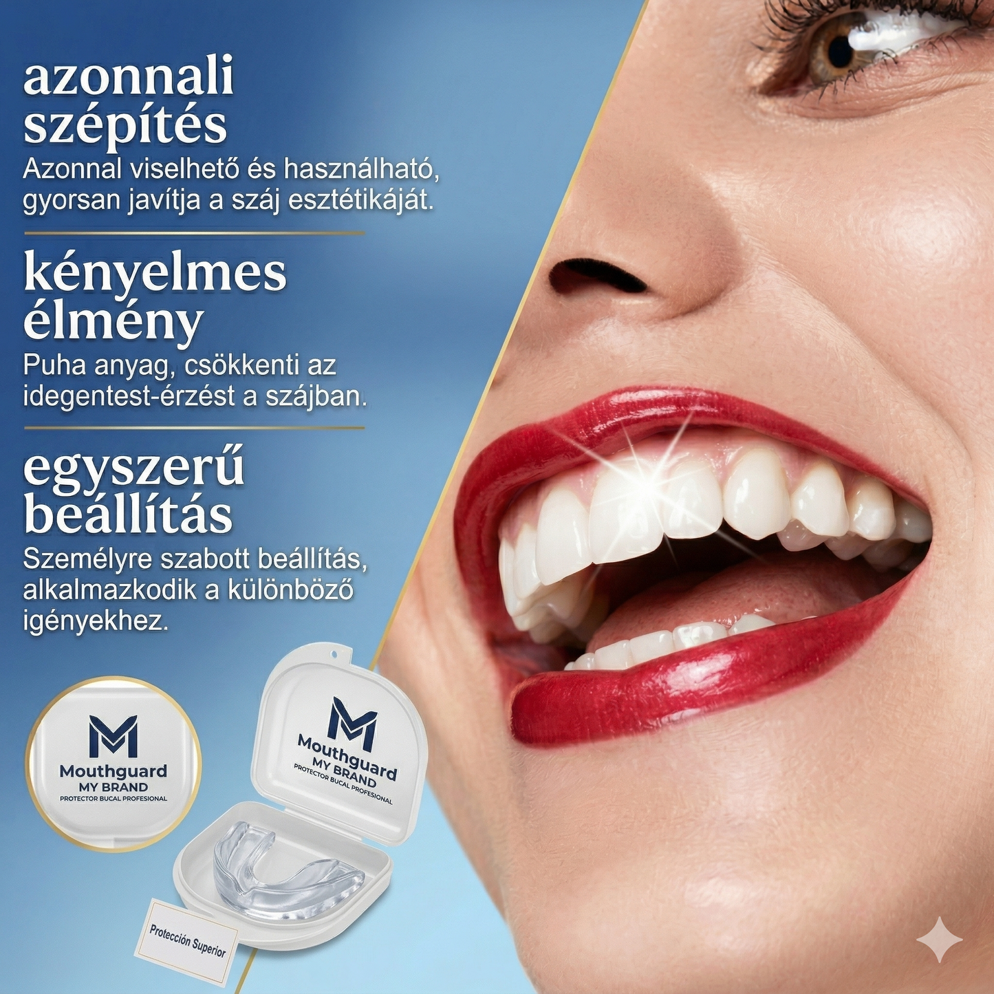1+1 INGYEN! InstantSmile™ PRO Készlet: Hypoallergén és orvosi minőségű megoldás a 2 évig tartó ragyogó mosolyért – Spóroljon százezreket a fogorvoson, és tüntesse el a hiányzó vagy sárga fogakat azonnal!