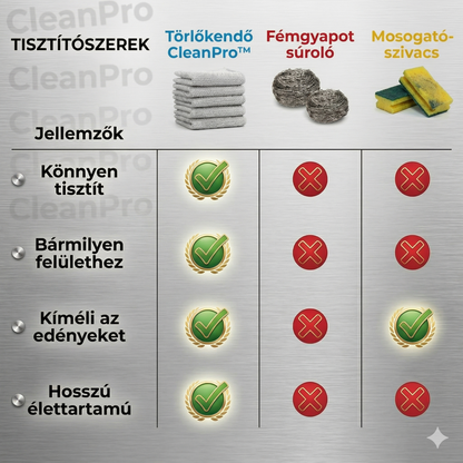 AKCIÓ: 5+5 DARAB INGYEN – CleanMaster™ 2 az 1-ben Univerzális Tisztítókendő: Karcmentes technológia minden felületre! | Ne rongálja meg többé edényeit – Tisztítson karcolások nélkül! | MAI AJÁNLAT: Utánvétes fizetés!