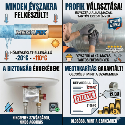 MegaFix™ – A Világelső Butil Technológia: Totális Védelem a Repedések Ellen, Teljesen Vízálló és Garantáltan Spórol Önnek a Költséges Felújításokon!