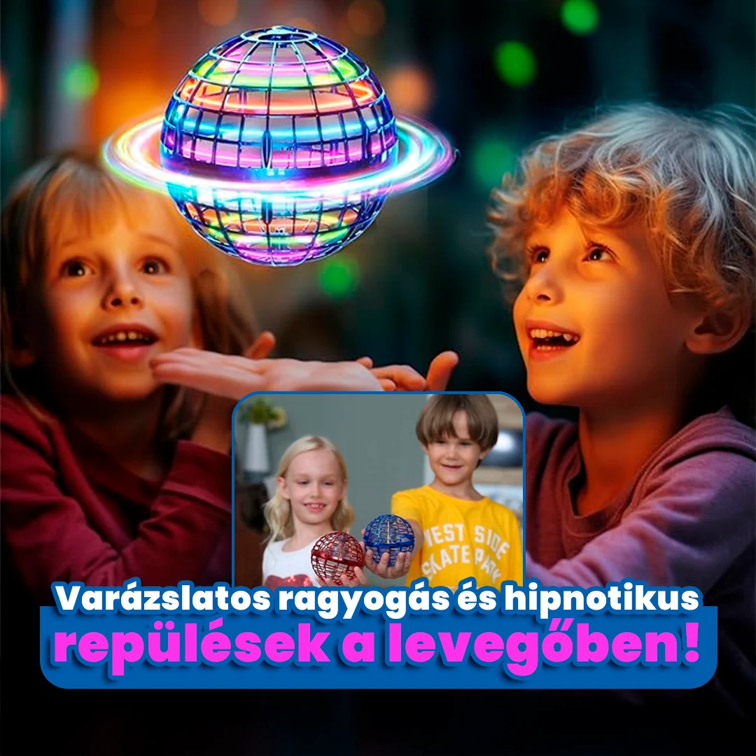 CSAK MA: 1+1 INGYEN l SpinNova™ UFO Repülő Játék – LED-es és Érzékelős Irányítással
