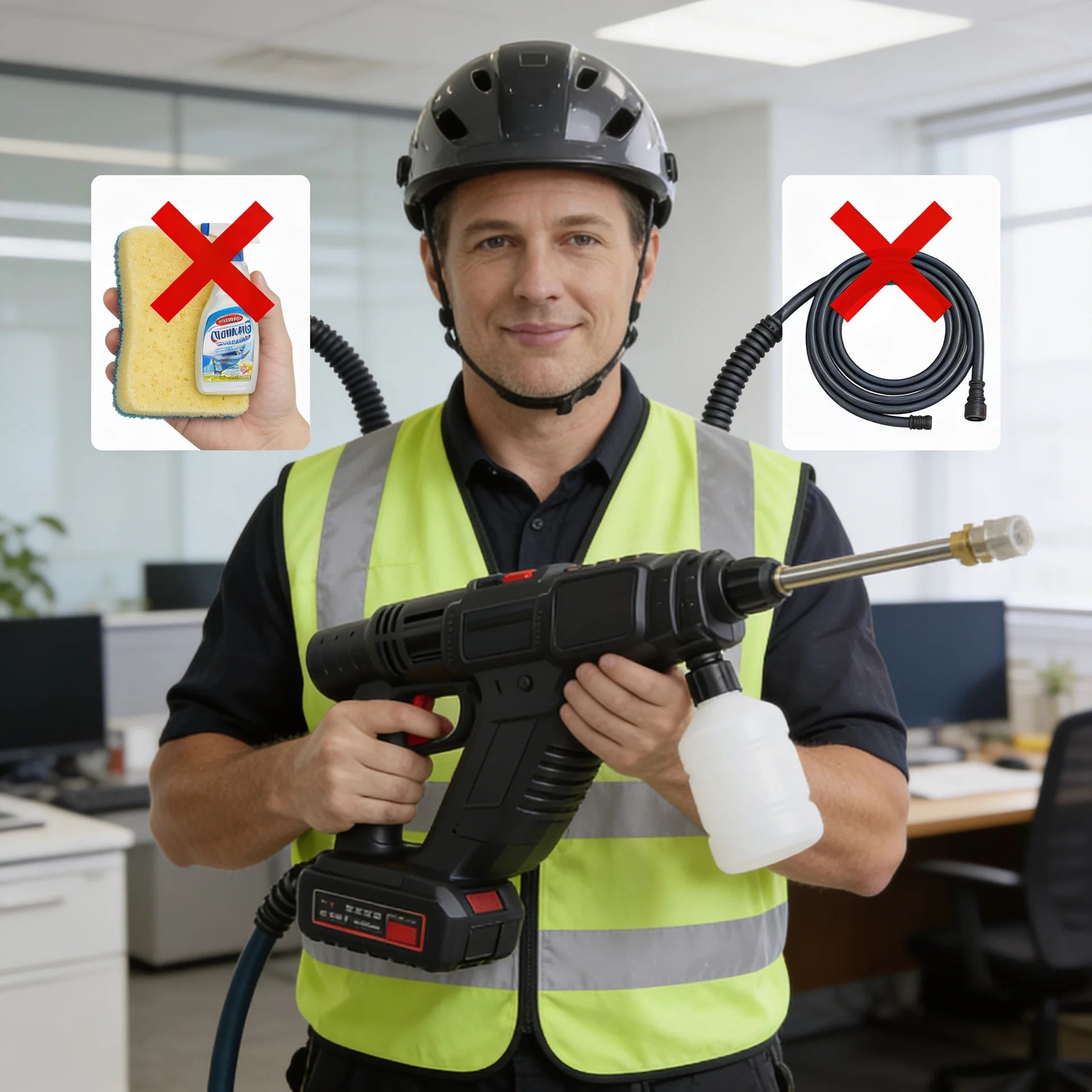 JETMAX™ PRO ORIGINAL – Maximális nyomás falak, redőnyök és autók tisztításához, vagy VISSZAFIZETJÜK A PÉNZÉT! (Ma +2 AJÁNDÉK akkumulátor)